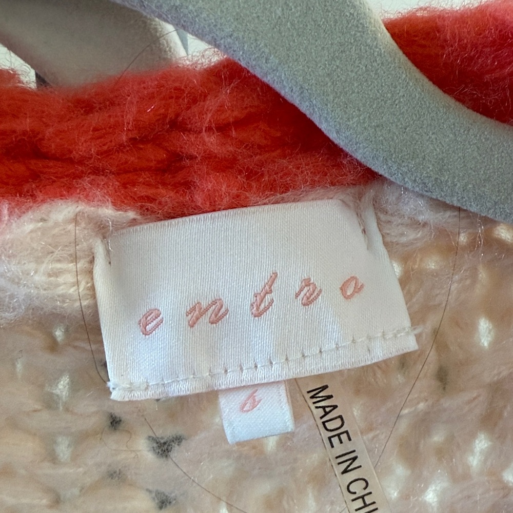 Entro Multicolor Patchwork Knit Cardigan - image 2